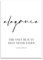 ARTFAVES® Poster - Elegance The only beauty that never fades | Wanddeko Wandbild Spruch Coco Fashion Mode | ohne Rahmen | 30 x 40 cm