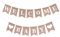 Vintage Leinen Welcome Baby Banner, Willkommen Baby Banner, Welcome Baby Girlande, Rustikal Leinen Buchstaben Wimpel Girlande, Sackleinen Jute Stoff Wimpelkette Flaggen für Zuhause Empfang Babyparty