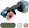 Cordless Angle Grinder Compatible with Makita 18V Battery, Brushless Tile Cutter Grinding Machine 3-Speed with 8pcs 4Inch Blades for Metal Wood Tile Plastic (for Makita 18V no Bracket)