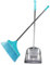 Anneome 1 Juego Recogedor De Acero Inoxidable Recogedor con Mango Largo Escoba Interior Barriendo Escoba Barredora Recogedores Domésticos Acero El Limpiador Deber Pesado Cacerola Plástico