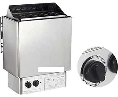 OUTFYT SCA Edelstahl -Sauna -Heizung Elektrischer Sauna -Herd mit internem Controller 3 kW/4,5 kW/6 kW/8 kW/9 kW Haushaltswerbung Sauna Zimmerausrüstung, Hohe Temperaturen Widerstehen(9KW)