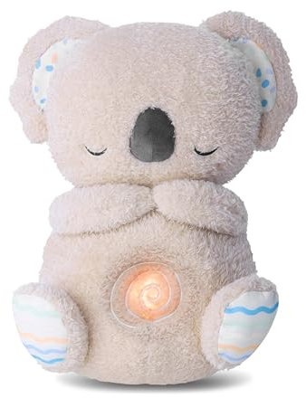 Northpoint Schlummer Koala Kuscheltier für Neugeborene Nachtlicht Musik Herzschlagtöne waschbar geeignet für Babys ab 0 Jahren