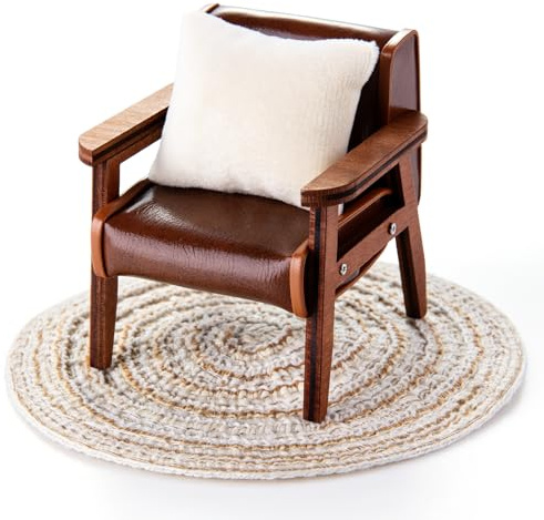 3-teiliges Puppenhaus-Sofa-Stuhl-Möbel-Set, Schlafzimmer-Zubehör