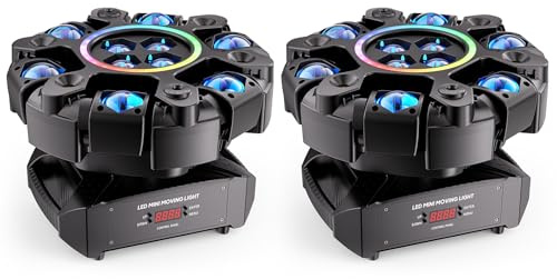 2PCS Moving Head LED 180W Beam Disco licht RGBW Partylicht dmx Bühnenlichter DJ lichter für Bar Kneipen Club Hochzeit Weihnachten