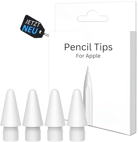 S&T Design iPad Stift Spitze für Apple Pencil 2. Generation und Apple Pencil 1. Generation (4PACK, Hochempfindlich) POM Ersatzspitzen für Apple iPad Pencil Nib Tips