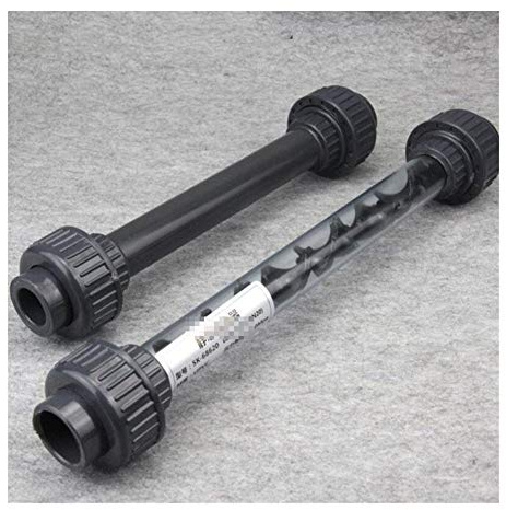 AUOQKQUT Pipe Connector 2pcs UPVC 1/2 3/4 1“ 1.25 1.5 High Efficiency Mixing Equipment Inline Static Mixer (Color : Grey, Size : DN15mixer)