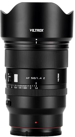 VILTROX 50mm F1.4 Pro Z, AF 50mm f/1.4 Objectif autofocus pour Monture Nikon Z, F1.4 Bright Aperture Prime Objectif Compatible avec Nikon Z6 III Zf Z8 Z9 Z30 Zfc Z50 II Z7 II ZR