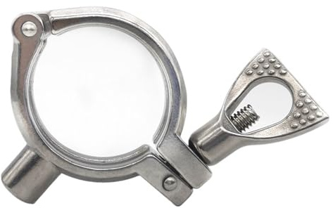 Pipe Holder Bracket 19-102mm Stainless Steel Pipe Holder Clamp Type Clips Support Tube Bracket(Fit 19mm OD Tube)