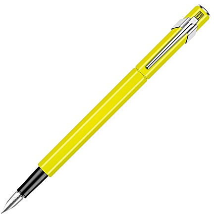 Caran d'Ache 849 Metall-Füllfederhalter Gelb fluo EF