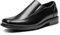 Bruno Marc Mocasín de Hombre Mocasín de Piel Zapatos para Hombre Cierre con Elásticos Negro CAMBRIDGE-05 Talla 43.5EU/10US