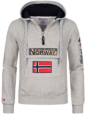 Geographical Norway Herren Pullover Gymclass Blended Grey S