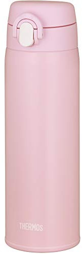 Thermos JOF-500 DTP Water Bottle, Vacuum Insulated Mobile Mug, 16.9 fl oz (500 ml), Dusty Pink, Easy to Clean and Easy to Clean, Ultra Lightweight, Compact Type, One Touch Open, Stainless Steel