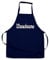 Elefantasie Personalisierte Kinderschürze mit Name, Kochschürze für Backen, Kochen, Malen, Geschenkidee für Kinder 3-6 Jahre dunkelblau