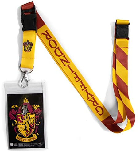 Ata-Boy Harry Potter Cordon réversible avec clip détachable et support d'identité Motif Gryffindor