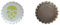 Bouchons de couronne | 26 mm | Motif tête | 100 pièces | Absorbe l’oxygène | Pour bouteilles de bière