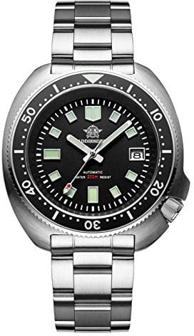 ADDIESDIVE Herren Automatik Taucheruhr Super Luminous NH35A Herren 200 m wasserdichter automatisch Diver automatik herrenuhr mit Edelstahlarmband