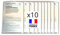 Pochette Carte Grise - Etui en lot 10 Porte cartes grise pour Protéger papier Assurance Auto, Moto, Permis - Pack de Pochettes Accessoires Voiture en gros Finition Transparente Porte Papier Voiture