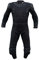 BI ESSE - Tuta da MOTO intera in pelle e tessuto,ideale per strada,viaggi lunghi,touring, pitbike,completa di gobba e protezioni rigide (Nero, 3XL)