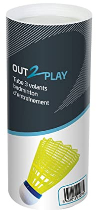 3er-Pack Badminton-Federbälle Out2play +++