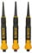 DEWALT DWHT0-58018 Bi-Material Nail Set, 3 Piece (0.8, 1.6 and 2.5mm.), Bi-Material Grip, Flared to Help Protect Your Hand