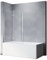 SONNI Duschwand für badewanne 100x130cm Duschwand Glas 6mm Nano Glas 2-Teilig Duschwand Badewanne Faltbar Badewannenaufsatz Duschabtrennung