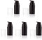 Airless Pump Bottles Pack of 5 empty Plastic Pump Travel Bottle Lotion Dispenser foundation cream gel cosmetics (Black 5ml)