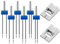 Jersey Nadeln,Zwillingsnadel Jersey,Nähmaschine Nähfuß,Zwillingsnadel Stretch,9 Rillen Pintuck Nähfuß,Doppelnadel für Nähmaschine,2/90 3/90 4/90 6er Pack Doppelnadel Zwillingsnadel