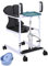 BOTOWI Hydraulischer Patientenlifter, Multifunktions-Senioren-Hydraulik Lifter, Körperlifter Bett Toilettenstuhl 180° Geteiltem Sitz, Rollstuhl Lift Transfer Badestuhl Duschsitz, Belastung 150kg