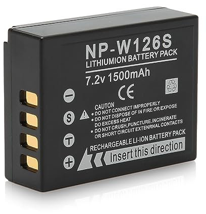 Batterie Lithium-ION pour Appareil Photo, Batterie Rechargeable Li-ION NP-W126S pour Appareil Photo Fujifilm XS10 XT3 XT30 XT20 XT10 XT2 XA7 XE4 XA5 XT200 100 X100V X100F