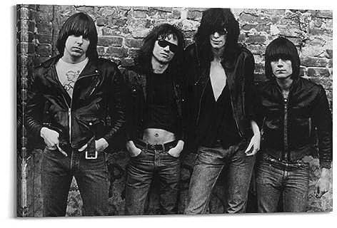 When The Ramones Made Their CBGB Debut Art Wohnzimmer Schlafzimmer Poster Gemälde Dekorative Malerei Druck Leinwand Wand 30 x 45 cm Rahmenstil