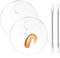 Set di 4 tavolozze di trucco, in acrilico trasparente, con spatola, tavolozza cosmetica per fondotinta, nail art, occhi