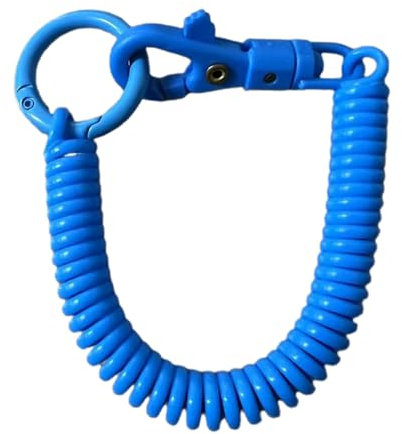 bnsggl Schlüsselanhänger Dehnbare Spiralen Schlüsselanhänger Einziehbare Federspule Dehnbarer Schlüsselanhänger Einziehbarer Elastischer Schlüsselanhänger