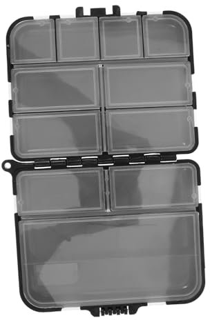 Sosoport Organizzatore per Scatole da Pesca - Contenitore per Attrezzi da Pesca con Scomparto Sigillato - Contenitore per Ami Esche Esche da Pesca - Plastica per Pescatori