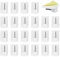 30PCS Ganci Autoadesiva per Tende di Rete Canne Ganci per Tende Plastica Ganci Autoadesivi Bianchi per Muro Parete Tende