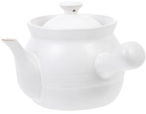 Amosfun Chinese Medicine Pot Stew Pot Medicine Container Cooking Pan with Lid Earthenware Pot Boiling Medicine Pot Porcelain Teapot Tea Boiling Pot Loose Leaf Tea Maker Non White Ceramics