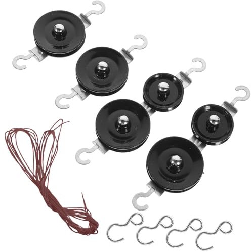 Sharplace Flaschenzug-Set, pädagogische Wissenschafts-Kits, Physik-Experimente mit Seil und Haken, Lehrmittel, Lernset für Schüler