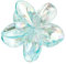 Pinza de pelo con flores para mujer, clip hawaiano, pinzas de plástico antideslizantes, agarre fuerte, pinzas para el pelo para playa, fiesta, piscina, vacaciones, A, azul claro A