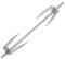 Pincho giratorio para horno eléctrico, acero inoxidable, para barbacoa, asador, accesorios de aire