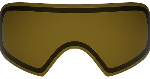 Thermische Ersatzscheibe für Dye I4/I5 – Doppelscheiben-Anti-Beschlag-Schutzbrille – UV-beständig, schlagfest, Paintball-Maskenzubehör (dunkles Champagner)