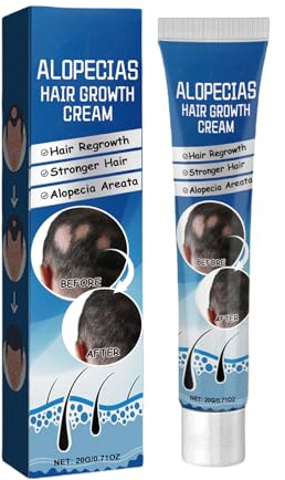 Alopecia Haarwachstumscreme, Reparaturcreme, Haarwachstum Mit Verdickter Wirkung, Leichte Und Nicht Fettige Textur, 20G, Für Männer Und Frauen
