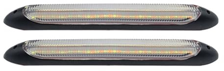 2 Stück Light Bar Auto Led Arbeitsscheinwerfer für Mazda MX-30 2020-2023, 12V, Mit WeißEn Gelb Tagfahrlichten, Sequentielle Blinker, Wasserdicht,27.5cm-White Yellow