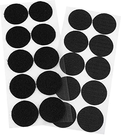 10 Paar Klettpunkte, Klettband-Punkte Klebepunkte, 35mm selbstklebend, Farbwahl