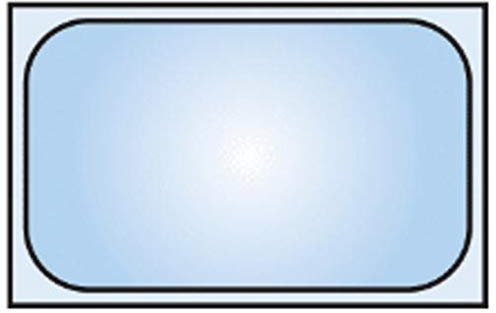 Piazza 225120F GN 2/1 Gastronorm-Behälter aus Polycarbonat, BPA-frei, 32,5 cm lang, 17,5 cm breit, 20 cm hoch