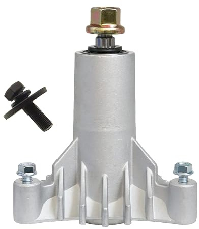 q&p 130794 Spindelsatz AYP 130794, Husqvarna 532130794, Oregon 82-225 mit Befestigungsschrauben | Ersetzt 532130794, Oregon 82-015 Passend für 91,4 cm, 96,5 cm, 106,7 cm belüftete Deck, AYP Sears Roper. 5-pt Stern, fettbar