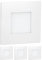 ledscom.de 4 LED luz de escalera/luz de pared empotrada FEX para interior y exterior, angular, 85 x 85mm, blanco frío