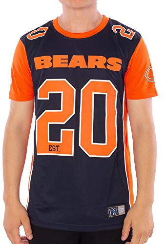 Majestic NFL Chicago Bears Dene Polymesh Jersey Trikot Football Navy (S)