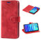 Mulbess Handyhülle für Huawei P Smart 2019 Hülle Leder, Huawei Honor 10 Lite Handy Hülle, Vintage Flip Handytasche Schutzhülle für Huawei P Smart 2019 / Honor 10 Lite Case, Wein Rot