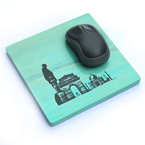 IVEI Tapis de souris en bois - Souvenir/cadeau/organiseur de bureau