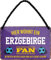 Blechschilder HIER WOHNT EIN ERZGEBIRGE Fan Hängeschild für Fußball Begeisterte Deko Artikel Schild Geschenkidee 18x12 cm