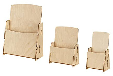 VKF Renzel GmbH Vorteilspack 5X Prospektständer aus Holz (LangDIN)